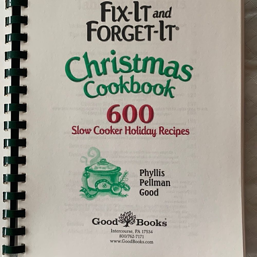 Cookbook Paperback Christmas Slow Cooker Phyllis Good - Picture 5 of 12